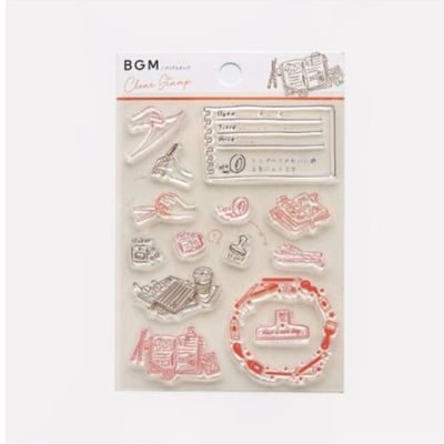 [BGM]다꾸-클리어 스탬프(문구)/BT-CS057