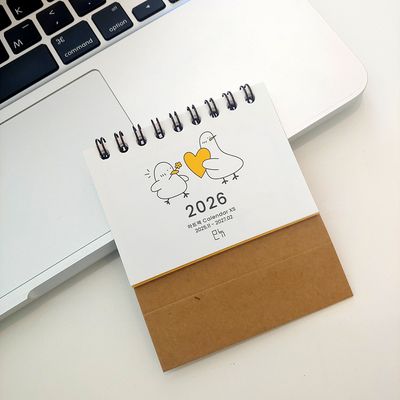 2026모뉴 초미니 하트꽥 달력 휴대용 소형 차량용