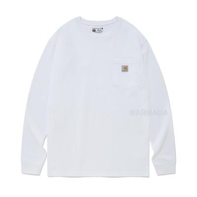 칼하트 K126 워크웨어 포켓 긴팔티 White