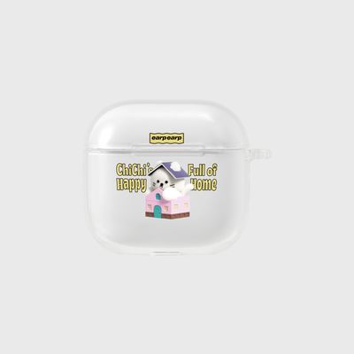 해피 홈 치치(에어팟4-클리어하드)