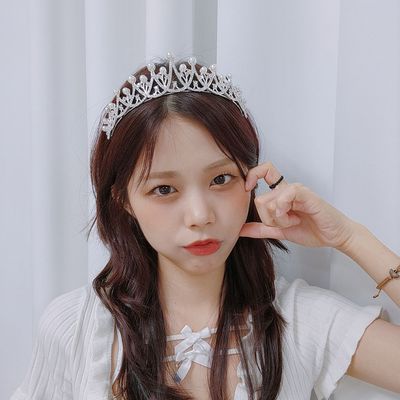크리스 티아라 웨딩 머리띠(WD631C0)