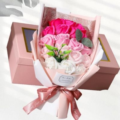 꽃다발 조화 장미 비누 테이블 데코 플라워