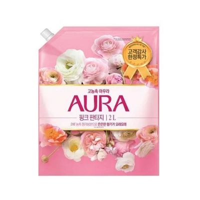 혜명몰 AURA 아우라 고농축 섬유유연제 2L 핑크판타지 향기지속섬유유연제 퍼퓸섬유유연제 대용량섬유유연(WFPB6WH)