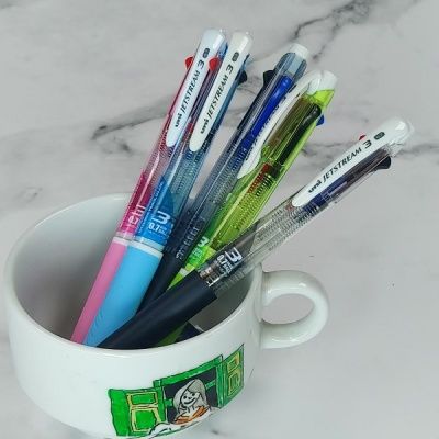 0.7mm 3색 유성볼펜-미쓰비시 유니 제트스트림 멀티펜 3C SXE3-400-07