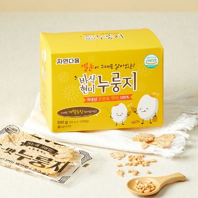 [자연다움] 바삭 현미 누룽지 330g (33g*10개)