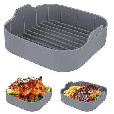 에어프라이어 전자레인지 용기 실리콘 사각 Q413-O