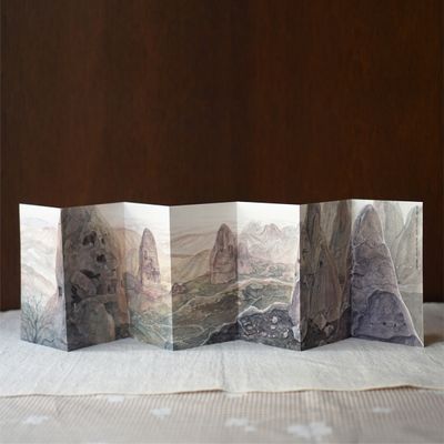 [수채 편지지] 요정의 들판, 카파도키아