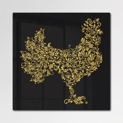 bf464-폼아크릴액자56CmX56Cm_황금꽃닭