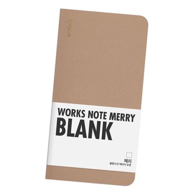 웍스 무선노트 2권팩-메리 블랭크 포켓 07 베이지