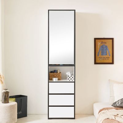 소미 틈새 수납장 슬림 옷 거실 다용도 거울장 (착불)