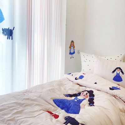 [드로잉에이미] 도로시 차렵 이불 세트