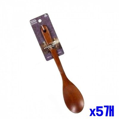 WL 대형 나무 옻칠 볶음스푼 x5개(WFLPN08)