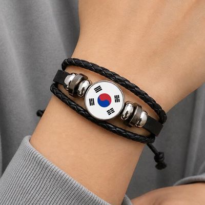축구 응원 팔찌 태극문양 1P 스포츠 경기 야구 파티 이벤트 소품 직관(WFPGDNJ)