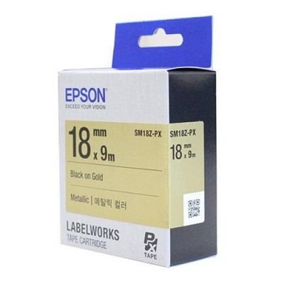 EPSON 라벨프린터리본 SM18Z 골드 흑문자