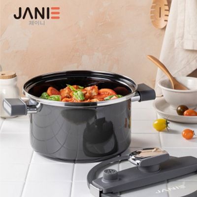 [JANIE] 제이니 코지 저수분 스팀 저압냄비 6L