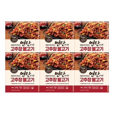 아워홈 연탄구이맛 고추장 불고기 400g 6팩