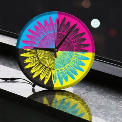 ng967-LED시계액자25R_아침점심저녁밤