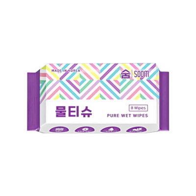 포켓 물티슈 8매입x50개 탕비실 위생용품 사무용