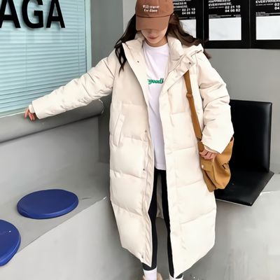 [sale] 다운 코튼 두꺼워진 루즈핏 커플 롱 패딩