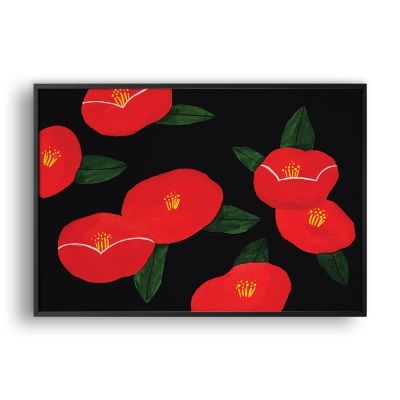 Camellia forest (Black) / 일러스트 액자