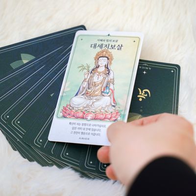 불교 박람회 굿즈 부처님 타로 카드 해탈의 수레바퀴
