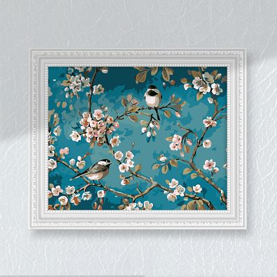꽃과새 풍경화 꽃그림 명화 DIY 그림 그림 액자 취미