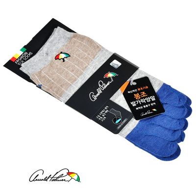 캐주얼 로고 골지 신사 발가락 봉조 스니커즈양말(WFJ69Z1)