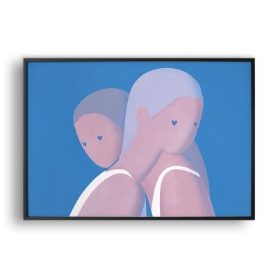 Blue mood / 일러스트 액자