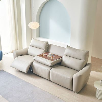 그라시아 천연통가죽 전동 리클라이너 4인소파 KC4121