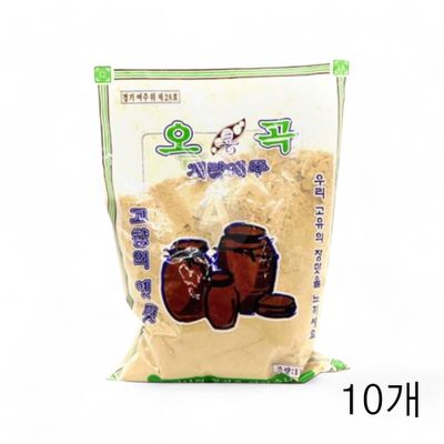 WL 오곡식품 계량 메주 분말 1kg X 10개 식당 고추장재료 된장만들기 맛내기 된장담기(WFLQQ3K)