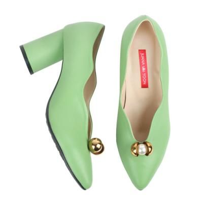 [쥬아나윤]쥬아나윤 Leaf Wave 양가죽펌프스 수제화