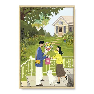 화이트데이, ggoruvi 작가 일러스트 그림