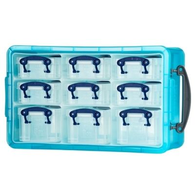 [Really Useful] 클리어박스5리터 (Litre) 9단오거나이저 투명블루 [개/1] 302750