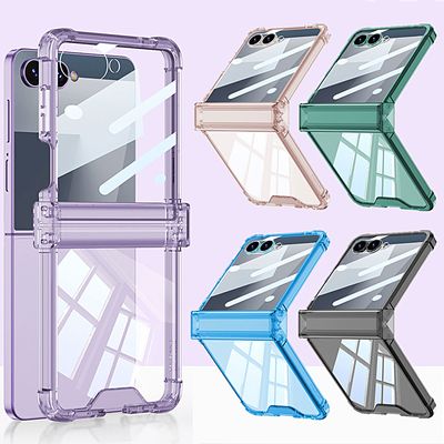 갤럭시 z플립 7 6 투명 액정 힌지 보호 슬림 케이스