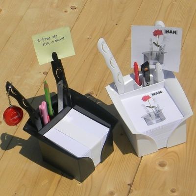 메모지 600장 포함 고광택 메모꽂이-독일 HAN 메모홀더 Lotus 17600