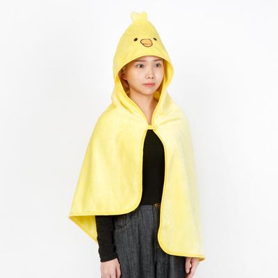 아트박스 아이렌 동물얼굴 담요 옐로우