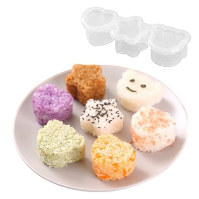 3구 주먹밥틀 소풍 유아 도시락 만들기 별 하트 L153