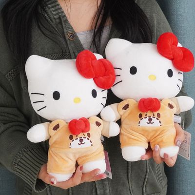 산리오 멜빵 헬로키티 키티 인형 굿즈 24cm KITTY