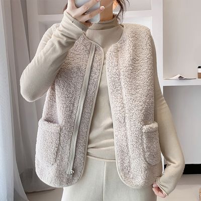 [휘뚜루템!] 귀여운 뽀글덤블 양털 집업조끼