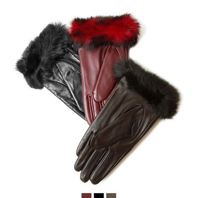 램가죽 래빗털 여성장갑(W7832E0)