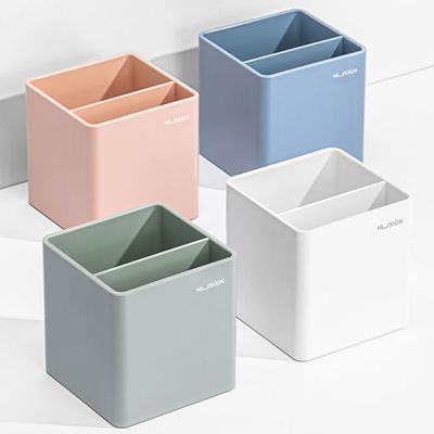 누사인 다용도 2칸 연필꽂이 펜꽂이 색연필꽂이