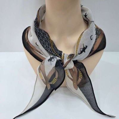 [애슬릿]마름모 스카프 쁘띠 미니 다이아몬드 간절기