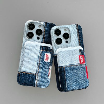 빈티지 데님 패치 라벨 [맥세이프 하드 폰케이스]