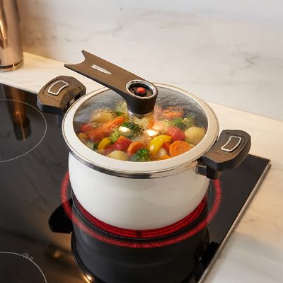 완벽 밀폐! 원터치 IH 쿠킹 저압 진공냄비 5L