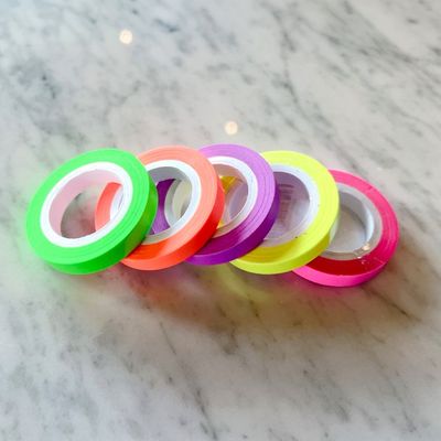 형광 마스킹 테이프 5mm x 10m 5종