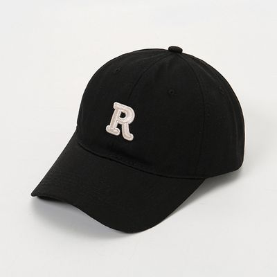 여성 패션 데일리 알파벳 R 자수 야구모자 볼캡