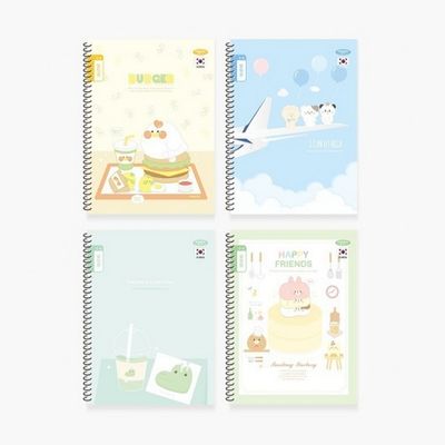 스프링알림장3-6좁은칸색상랜덤출고188X260mm24매75g