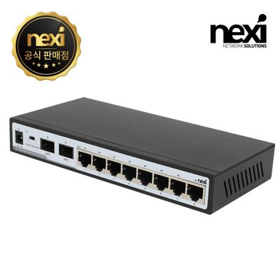 (NEXI) 넥시 8+2 SFP포트 GIGA 스위칭허브 (NX1322)