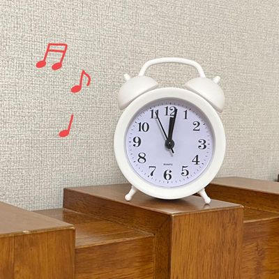 자명종 화이트 탁상시계 알람시계(WFGTH54)