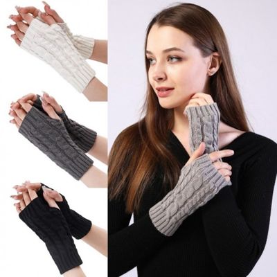 꽈배기 디자인 오픈형 핸드워머